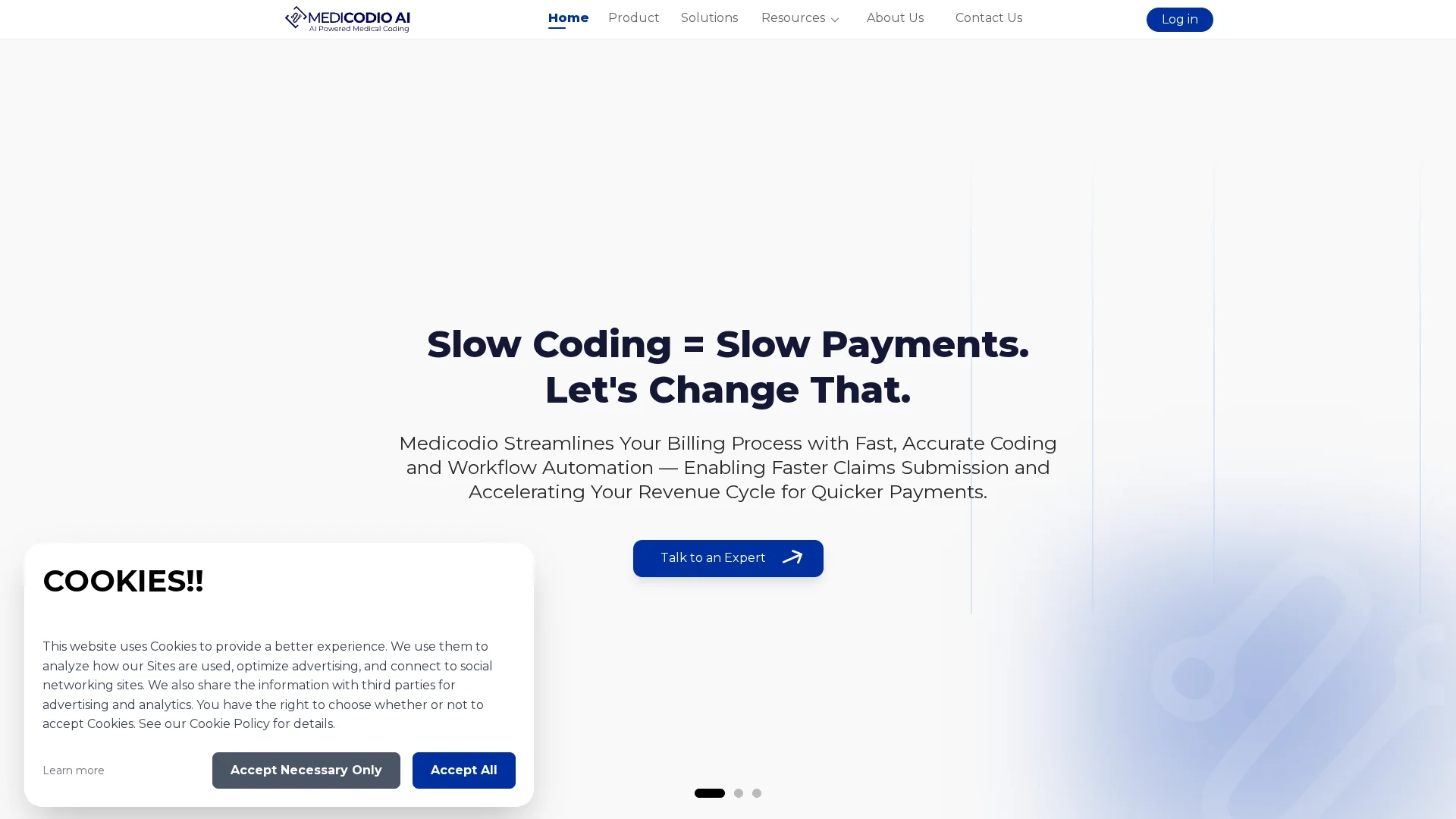 codio-ai-powered-medical-coding-tool homepage