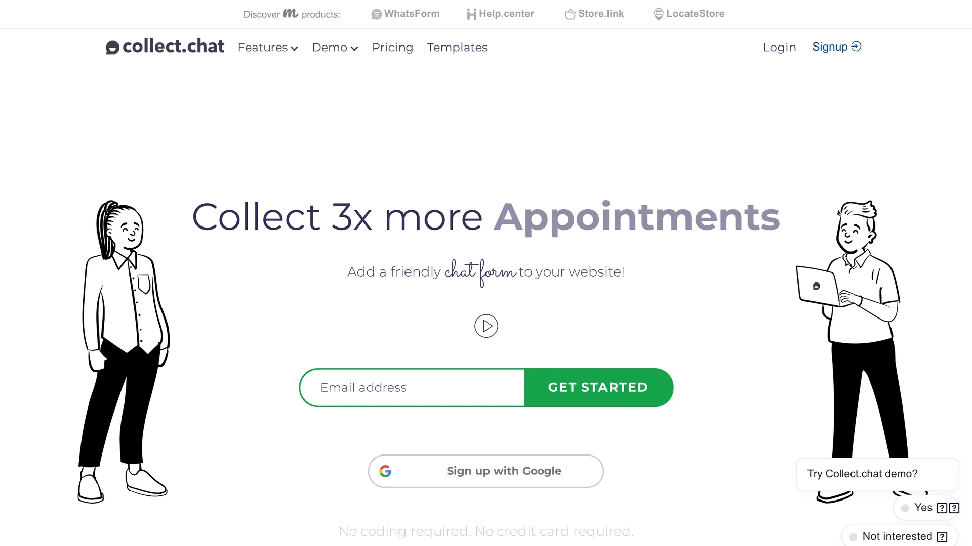 collect-chat homepage