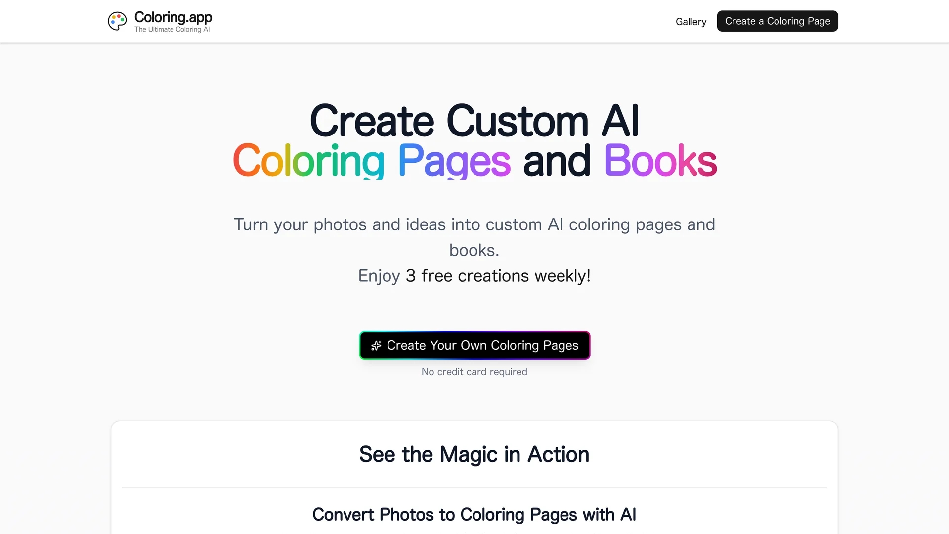 coloring-app homepage