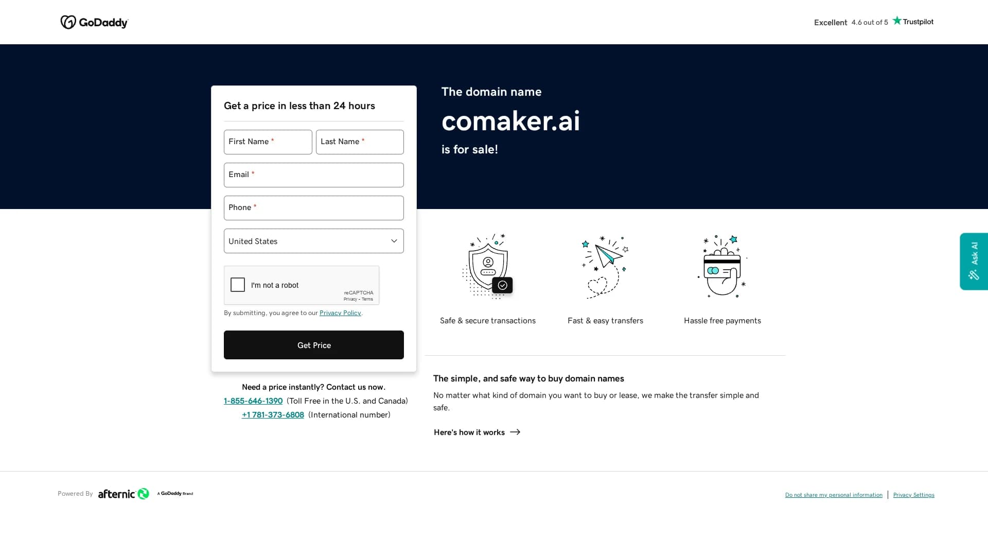 comaker-ai homepage