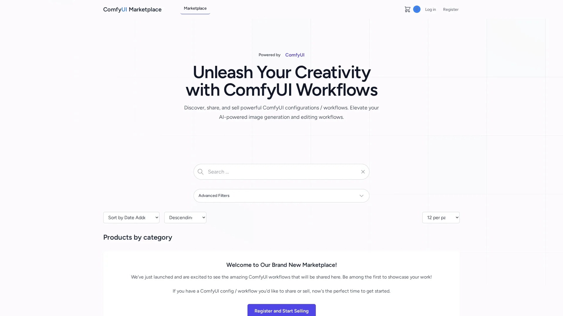 comfyui-marketplace homepage