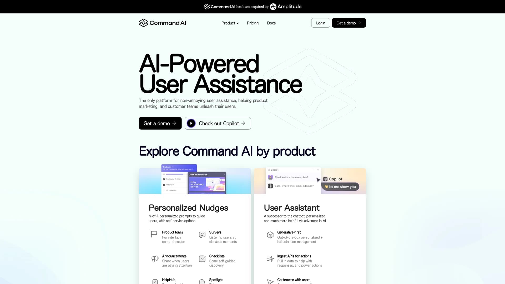 command-ai homepage