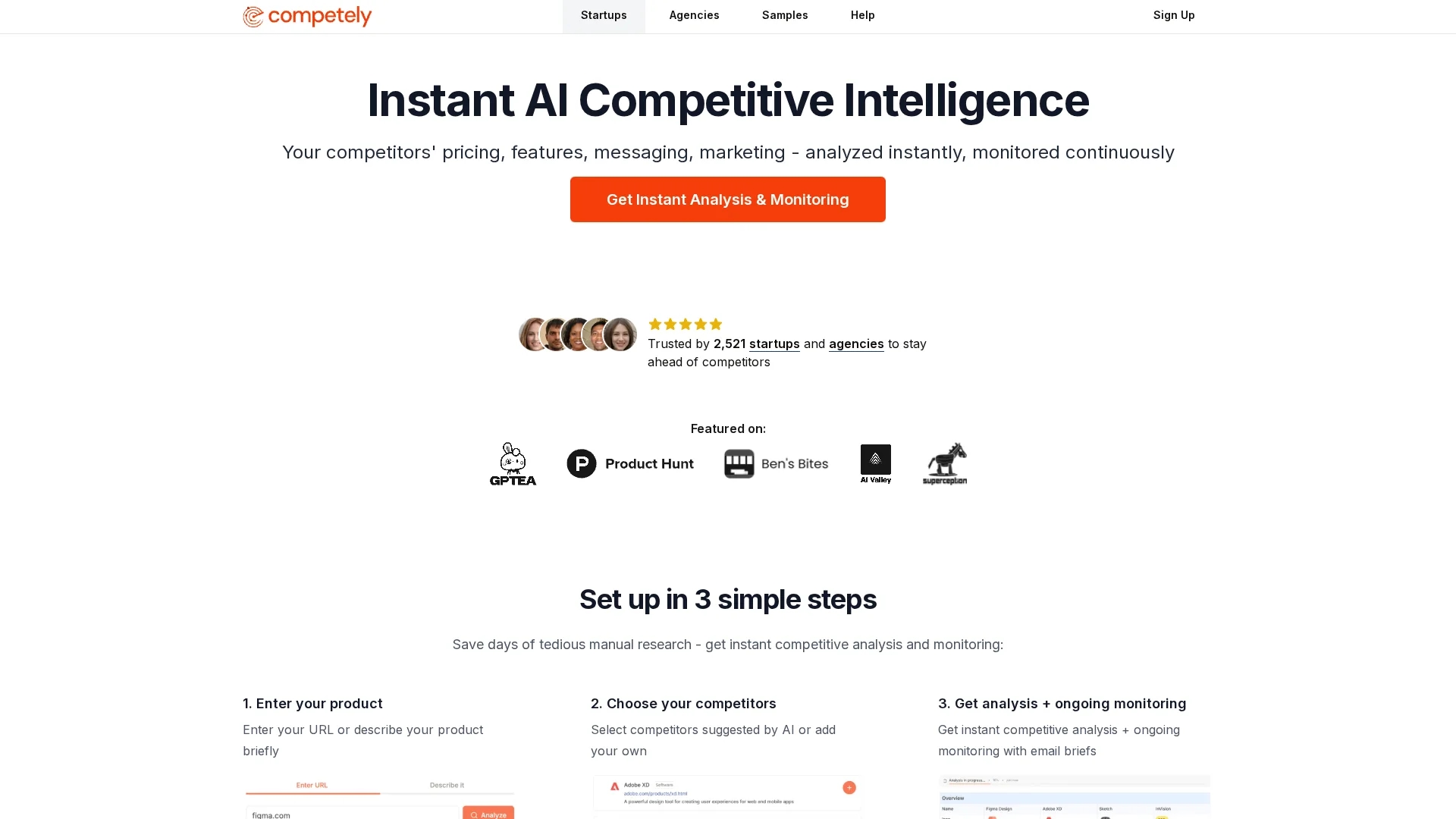 competely homepage