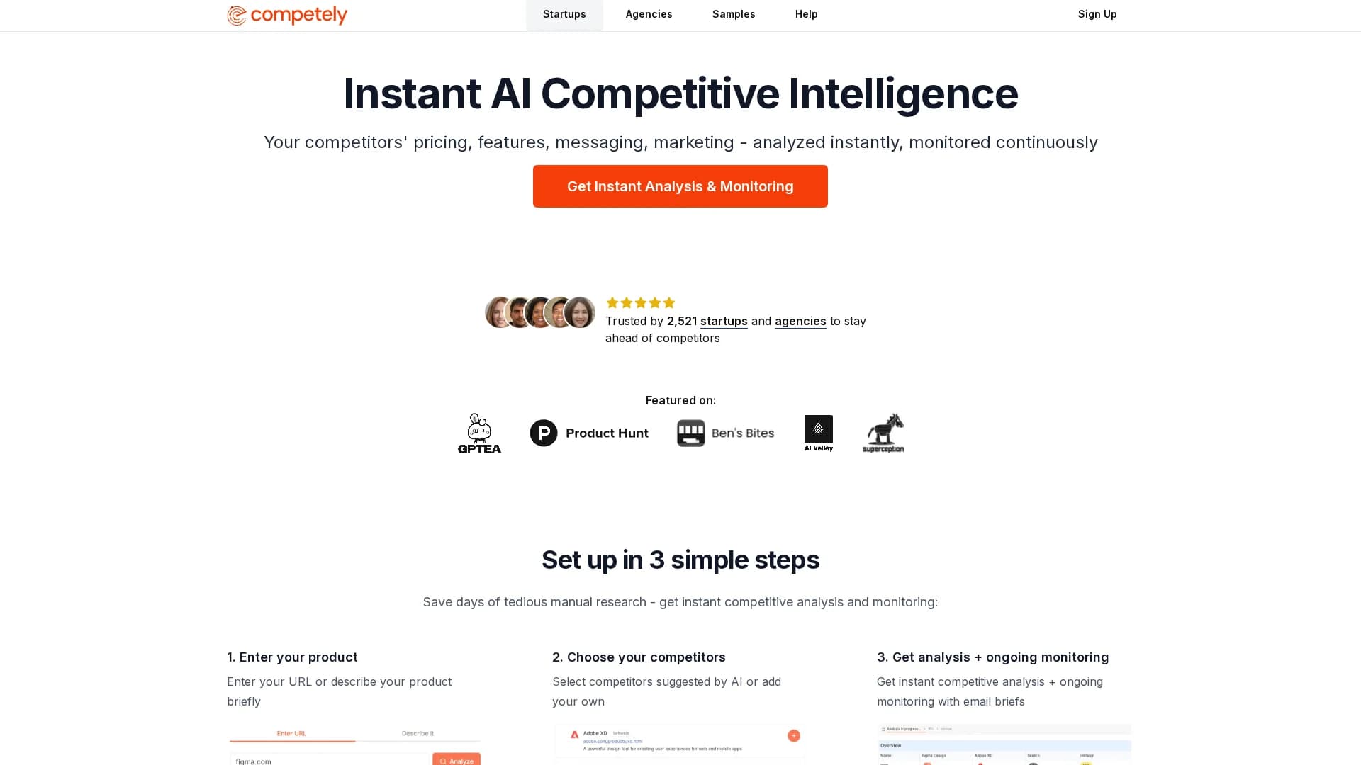 competely homepage