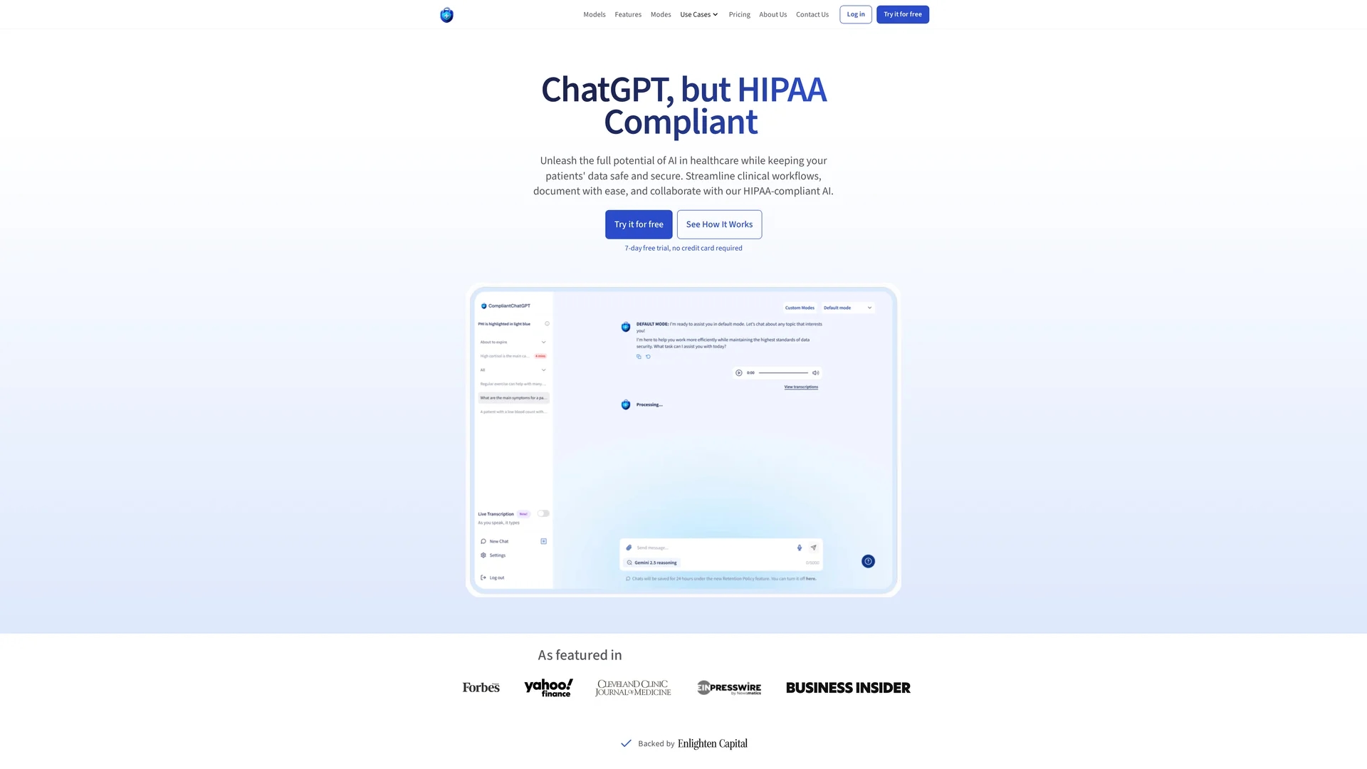 compliantchatgpt homepage
