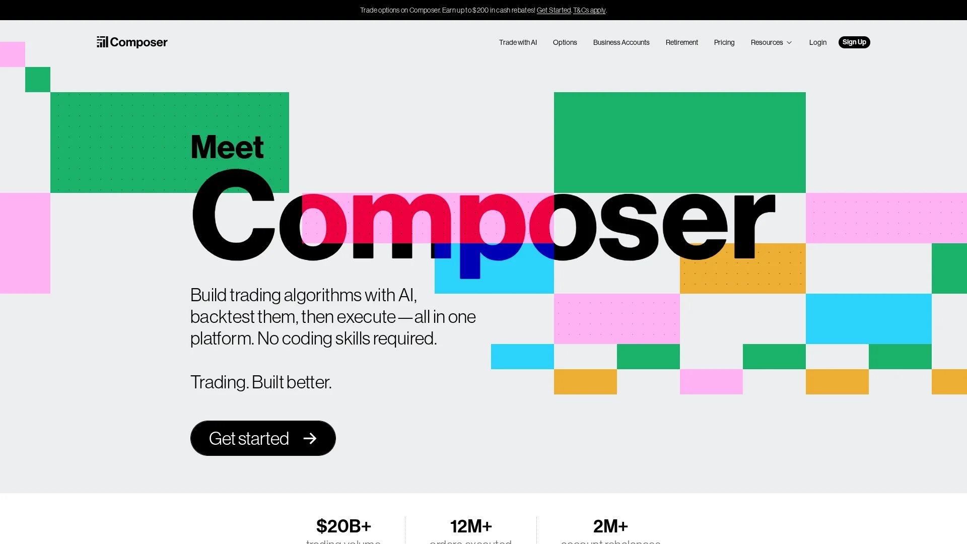 composer-your-ai-copilot-for-trading homepage