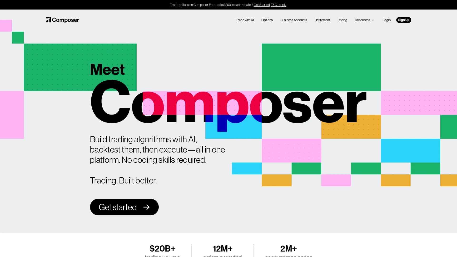 composer-your-ai-copilot-for-trading homepage
