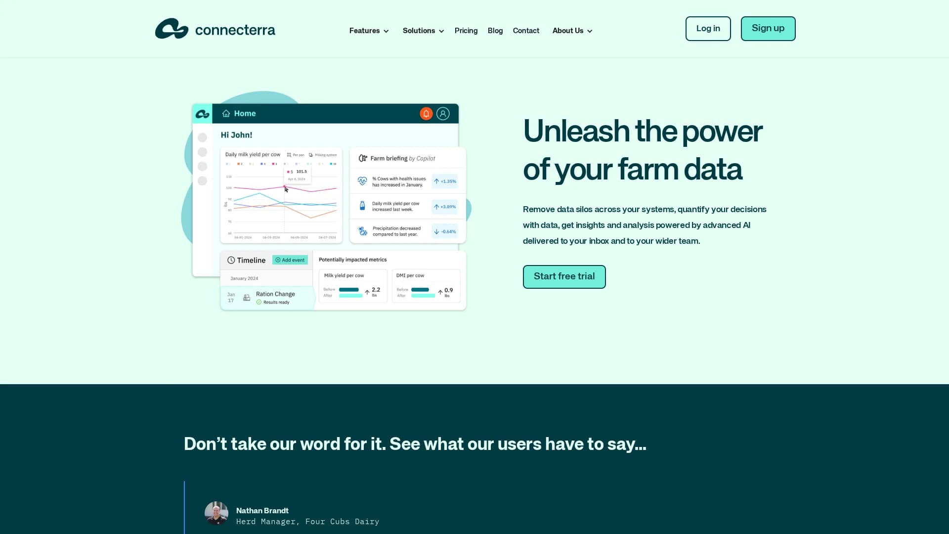 connecterra-ai homepage