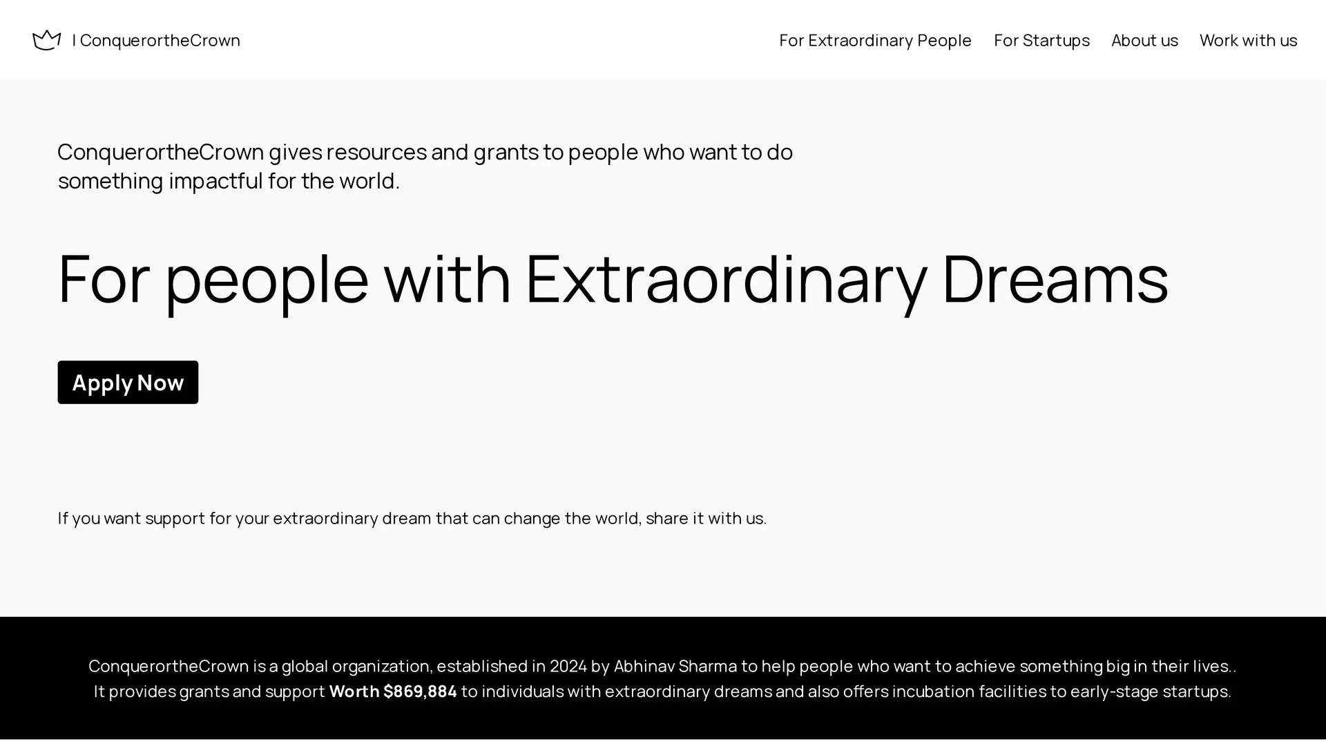conquerorthecrown homepage