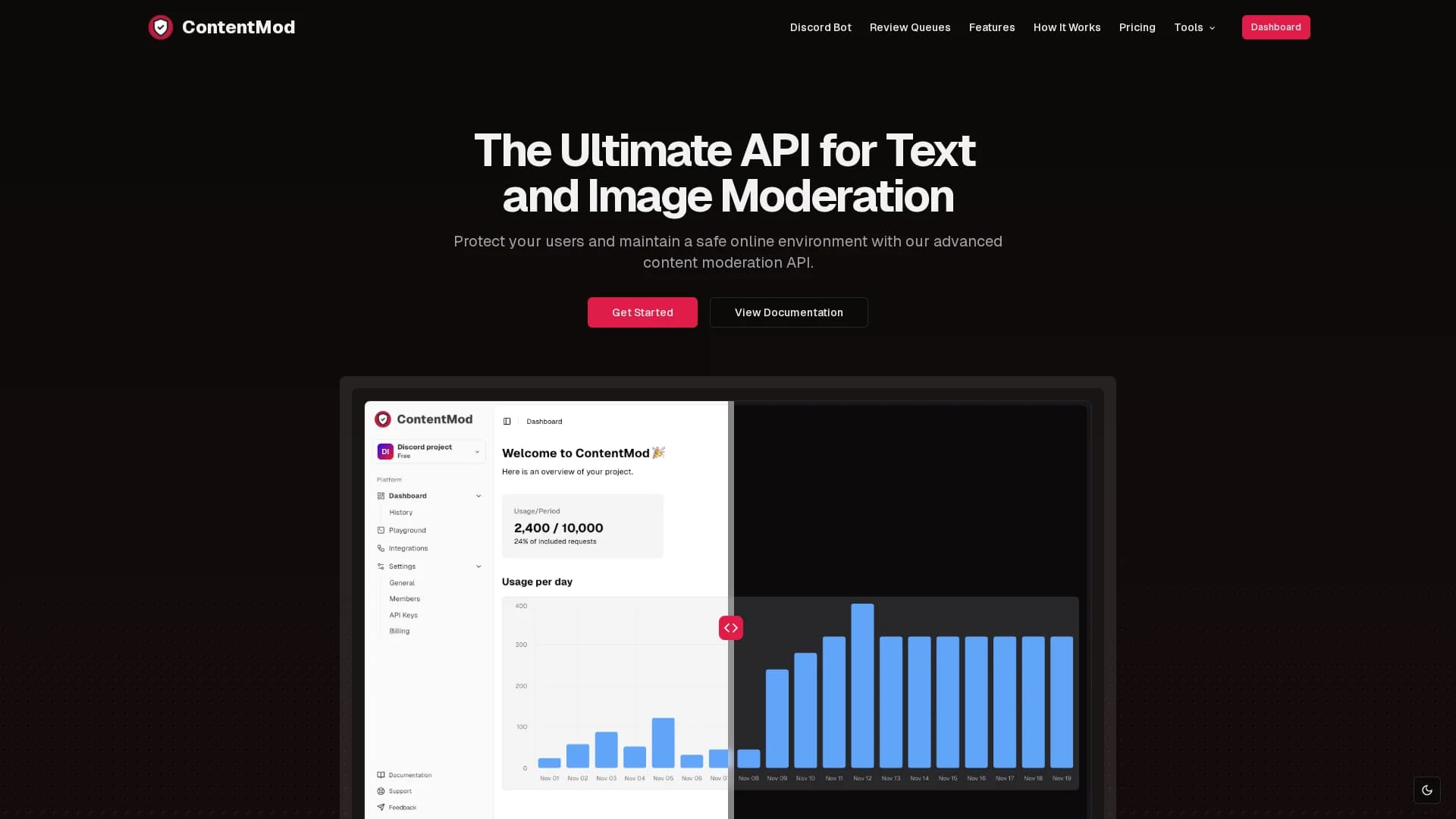 contentmod homepage