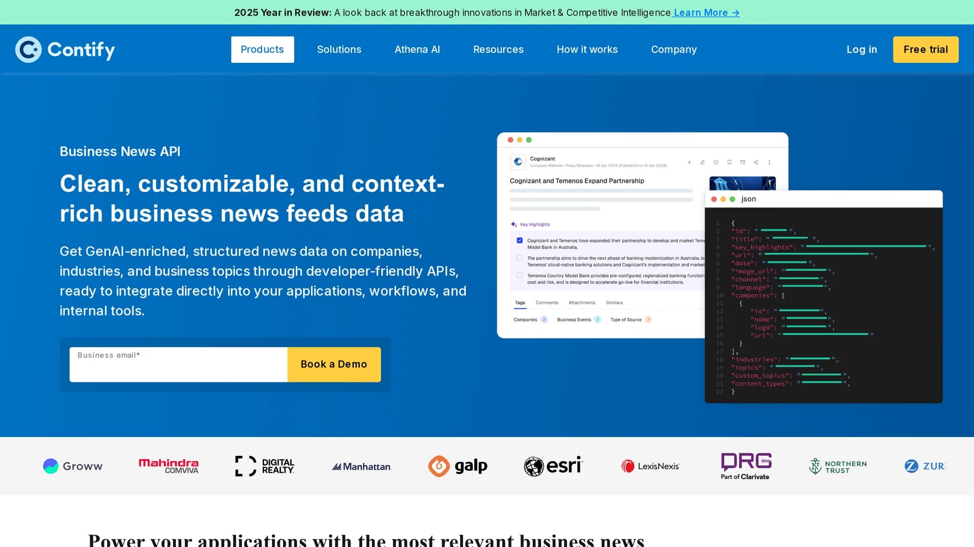 contify-com homepage