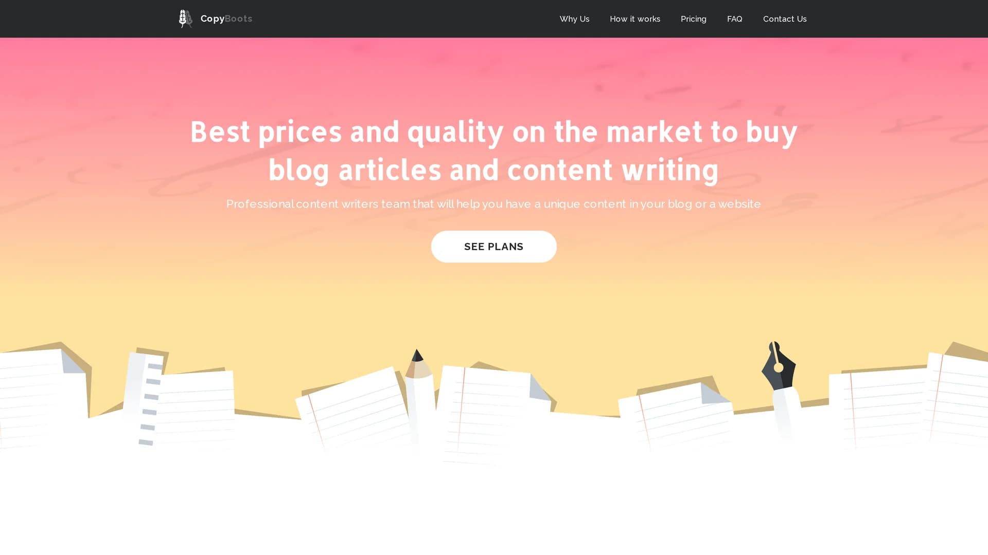 copyboots homepage