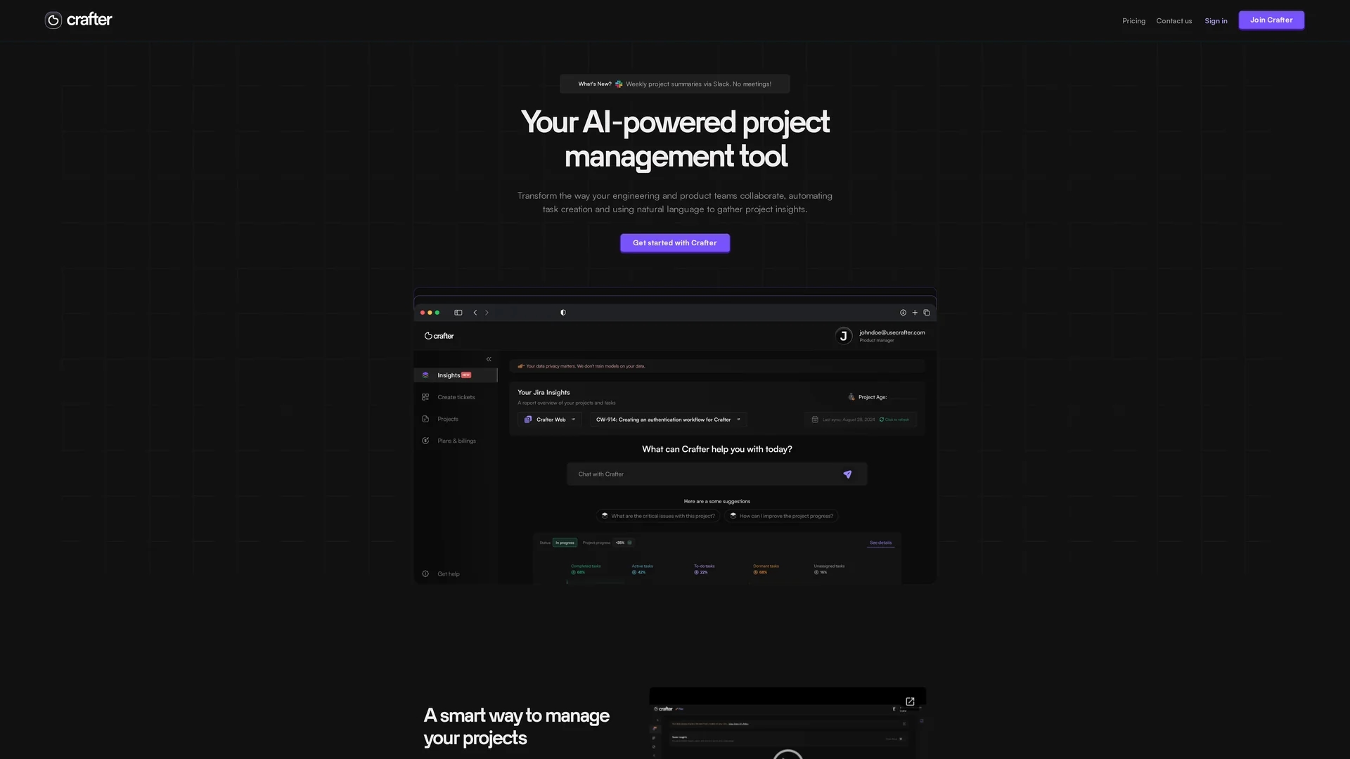 crafter homepage