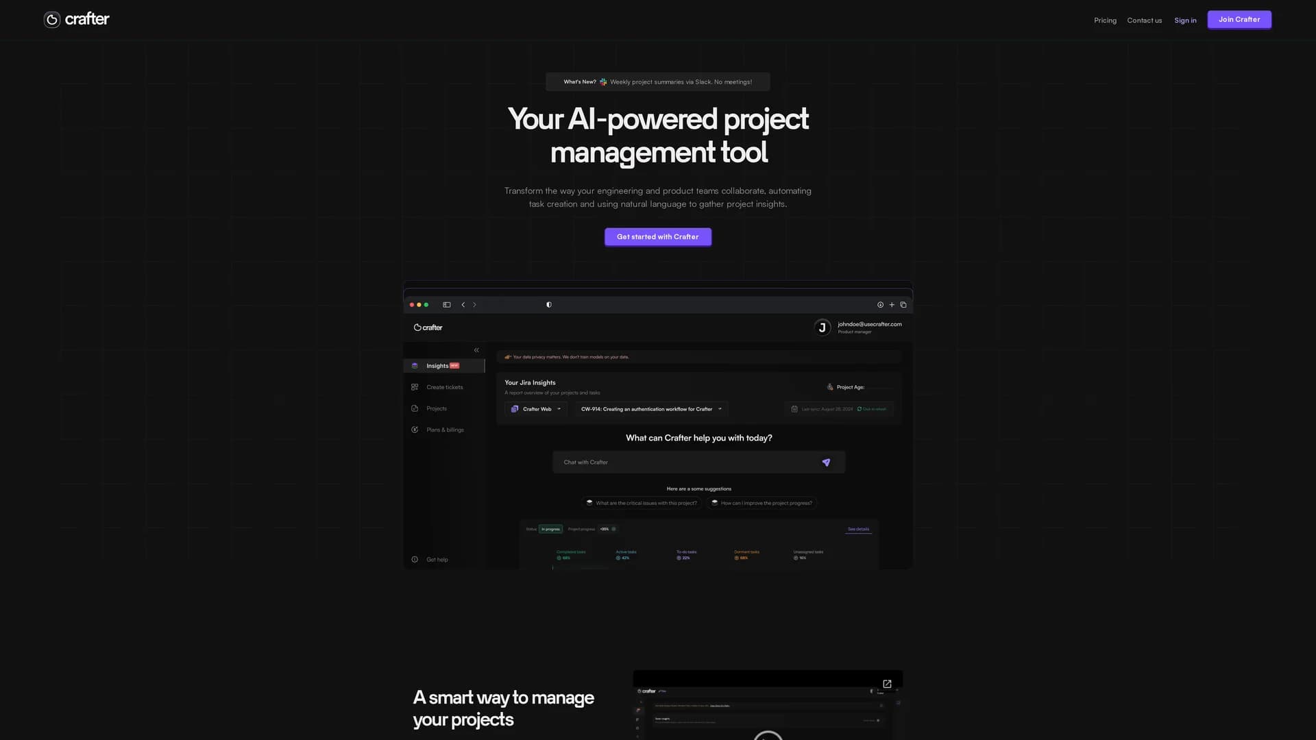 crafter homepage