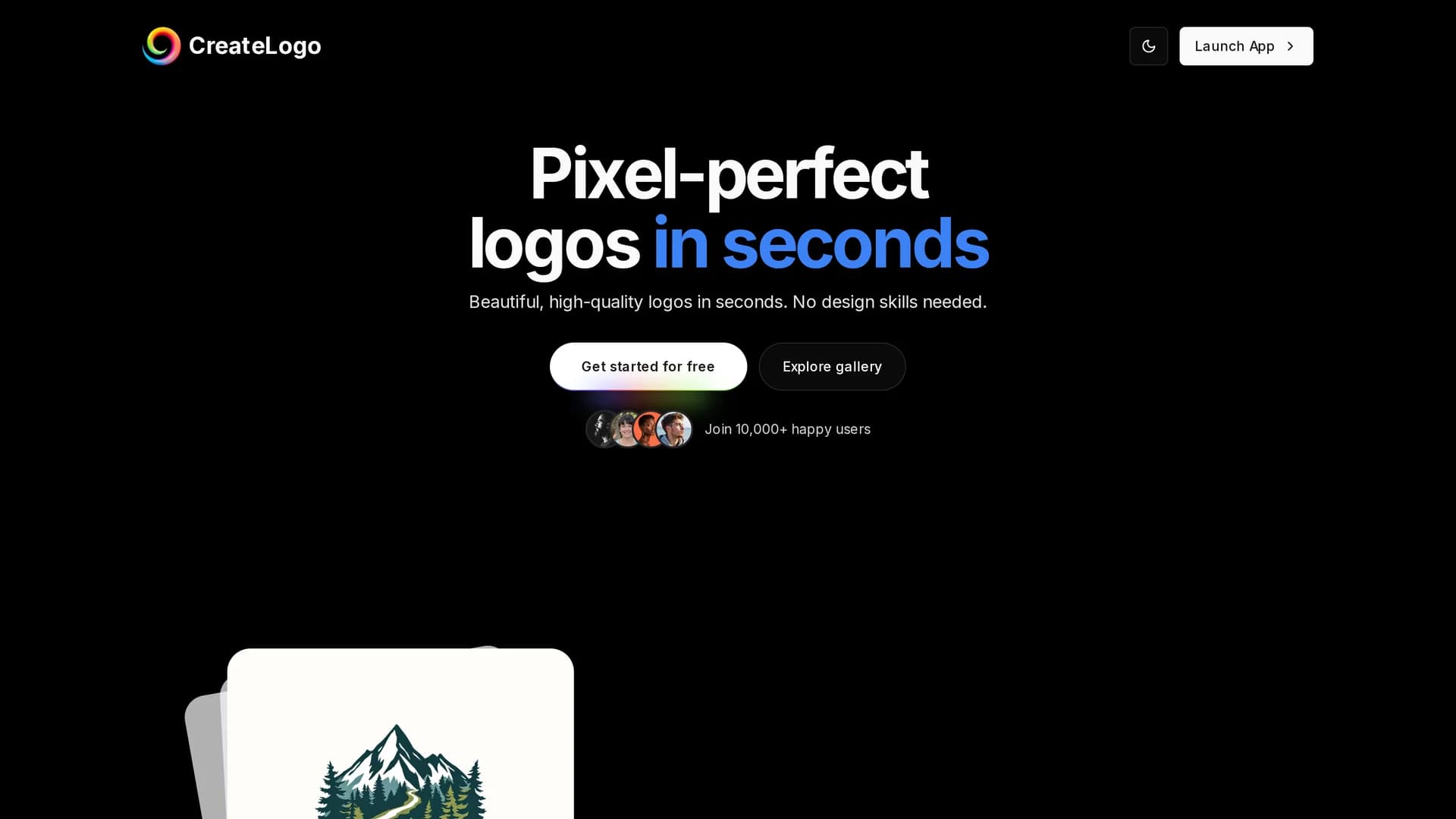 createlogo homepage