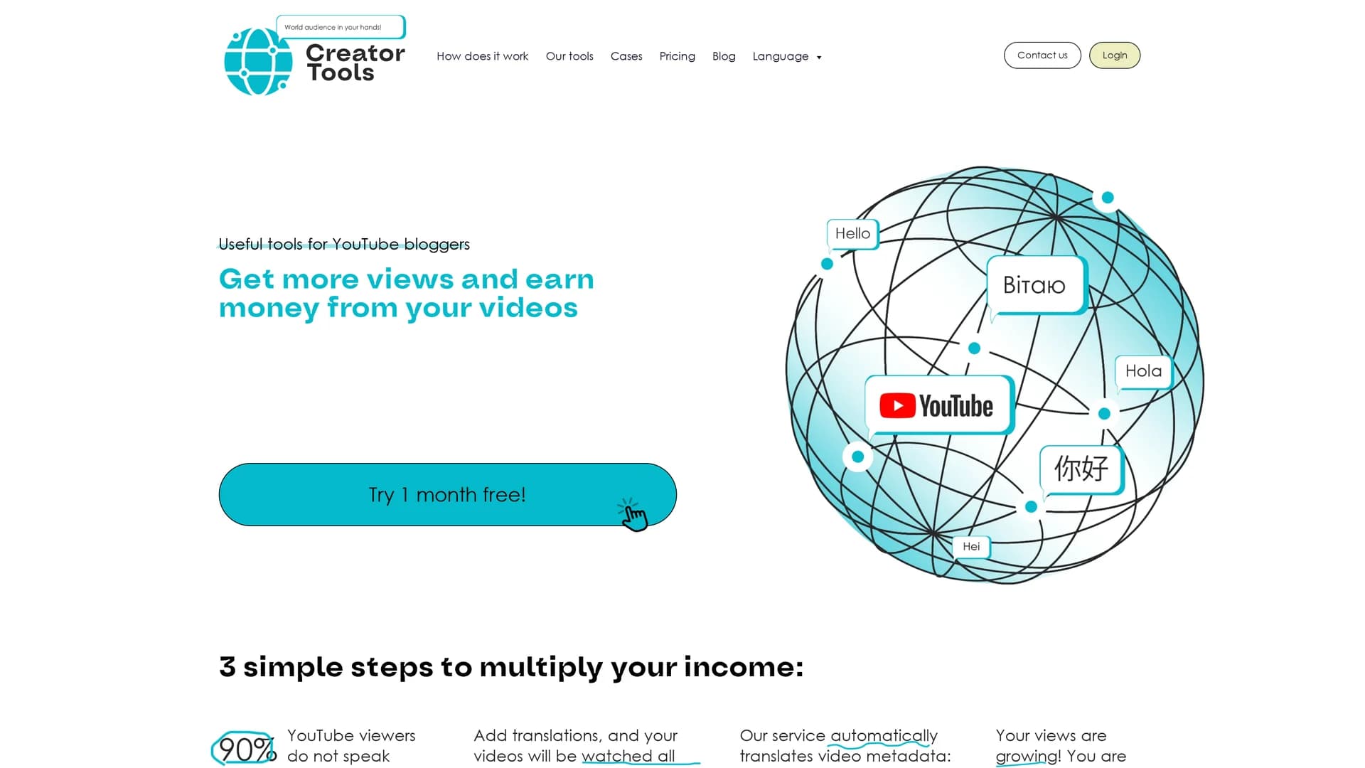 creator-tools homepage