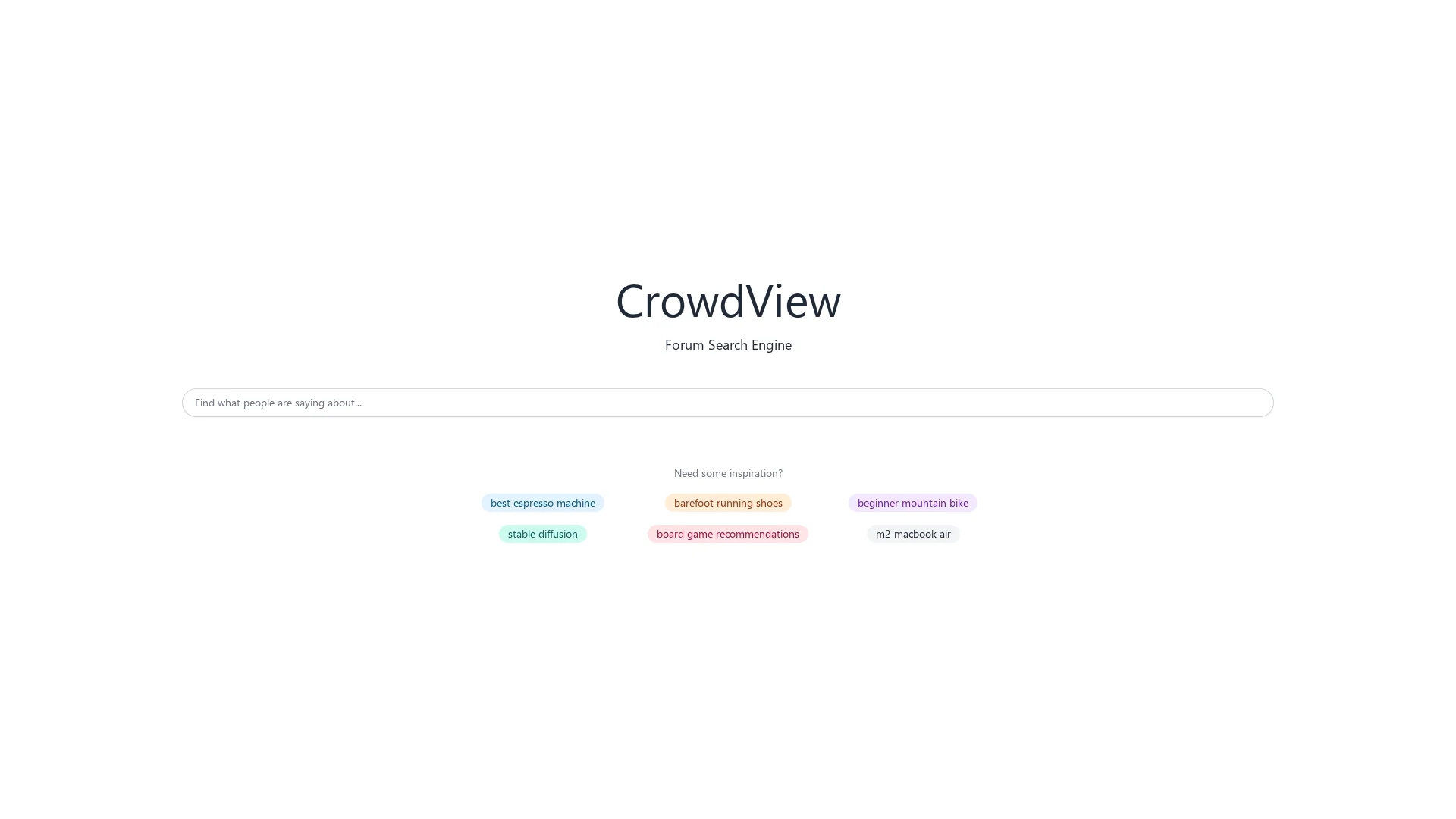 crowdview homepage