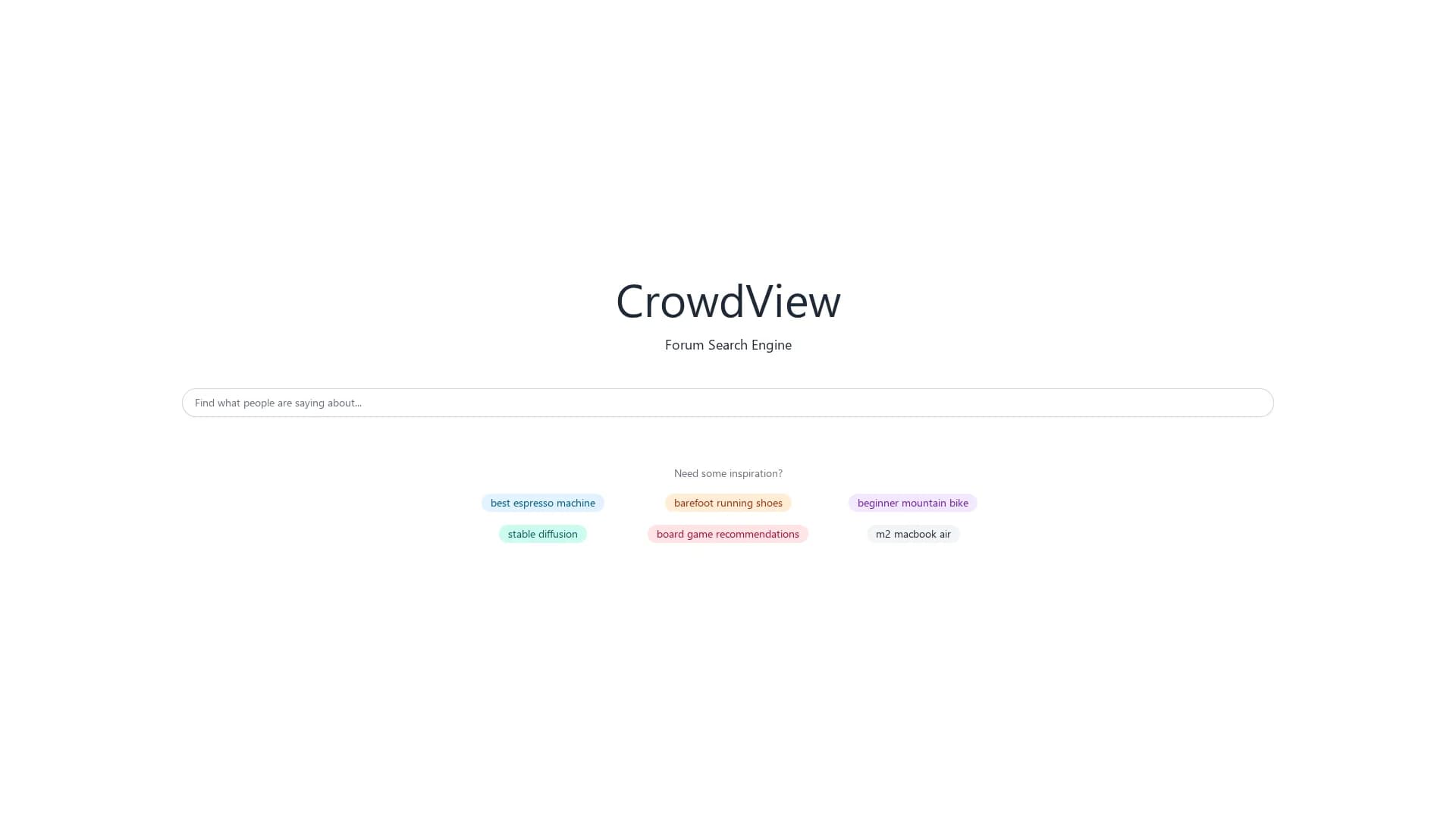 crowdview homepage