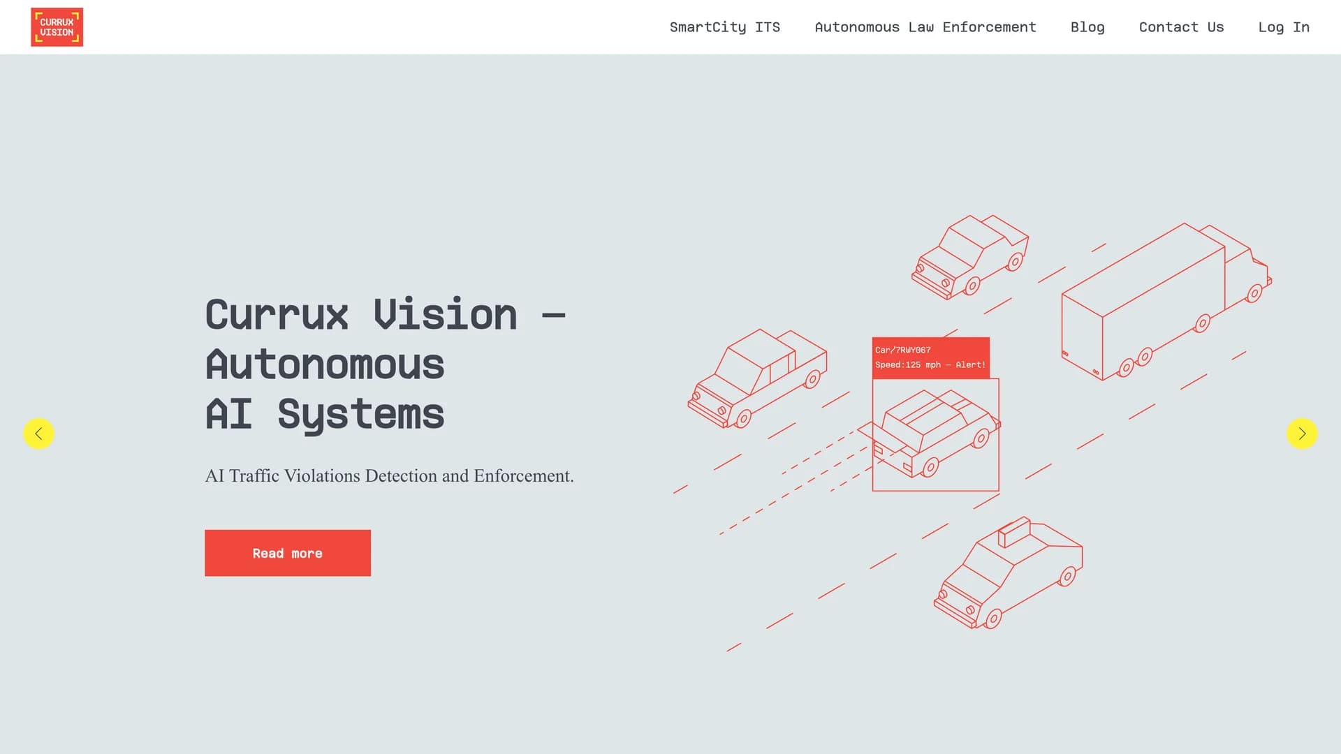 currux-vision-ai-driving-assistant homepage