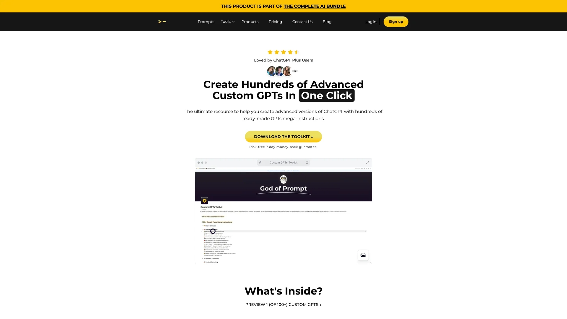 custom-gpts-toolkit homepage