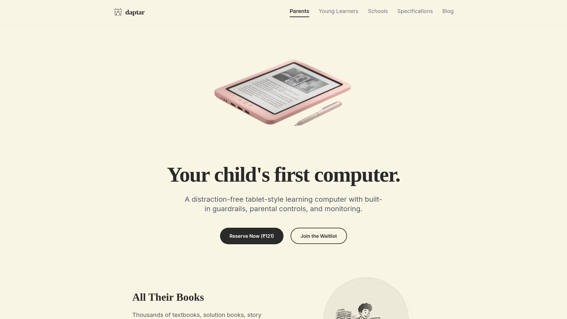 daptar homepage
