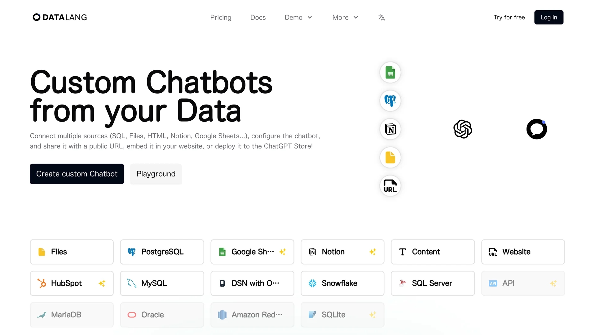 datalang homepage
