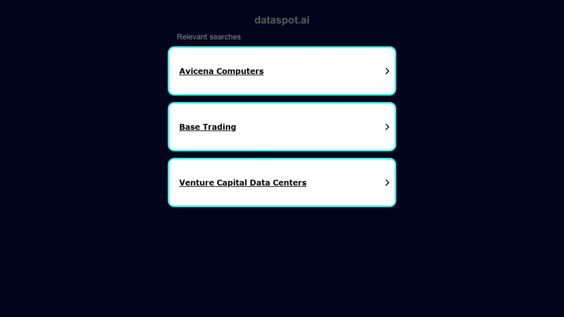 dataspot homepage