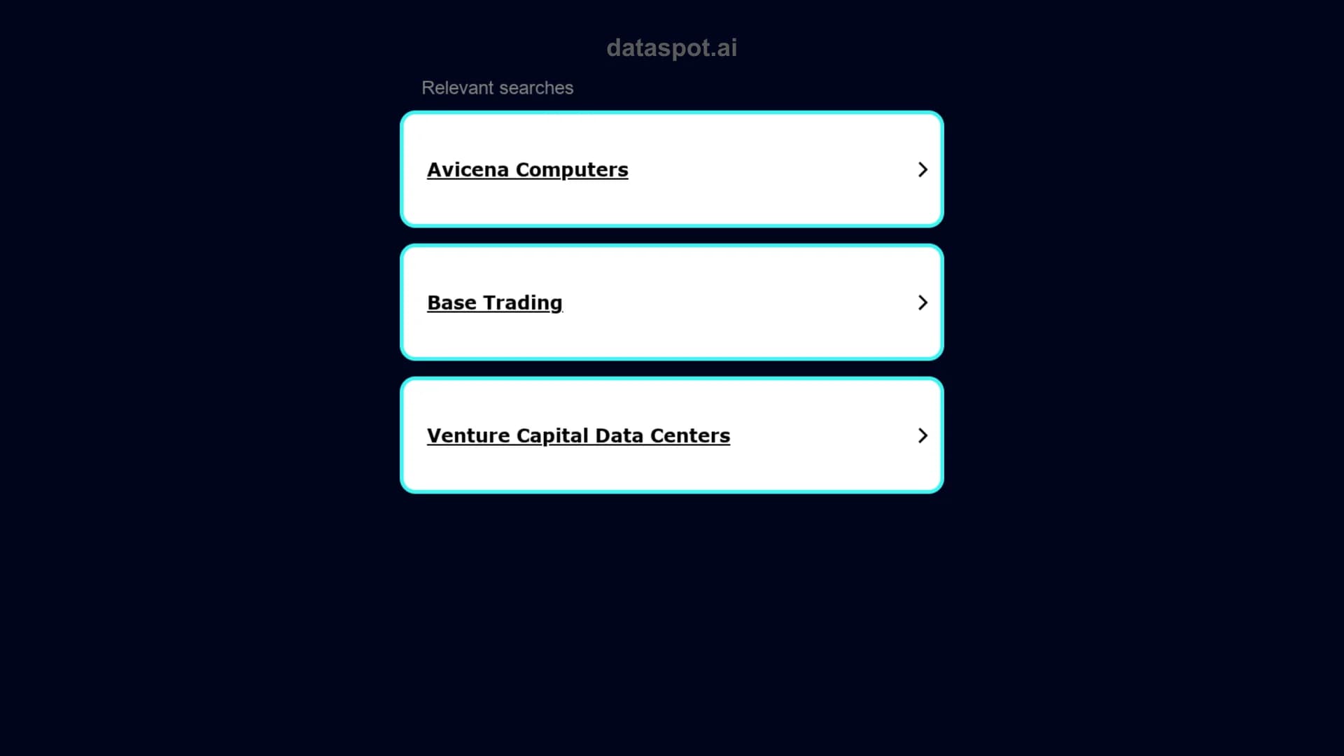 dataspot homepage