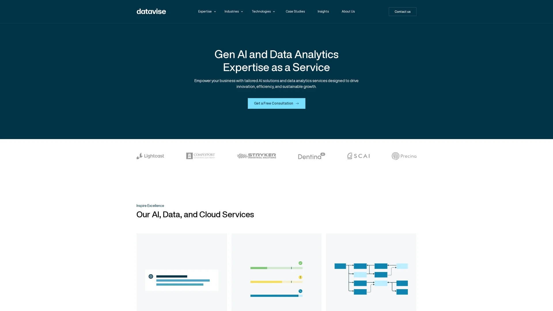 datavise homepage