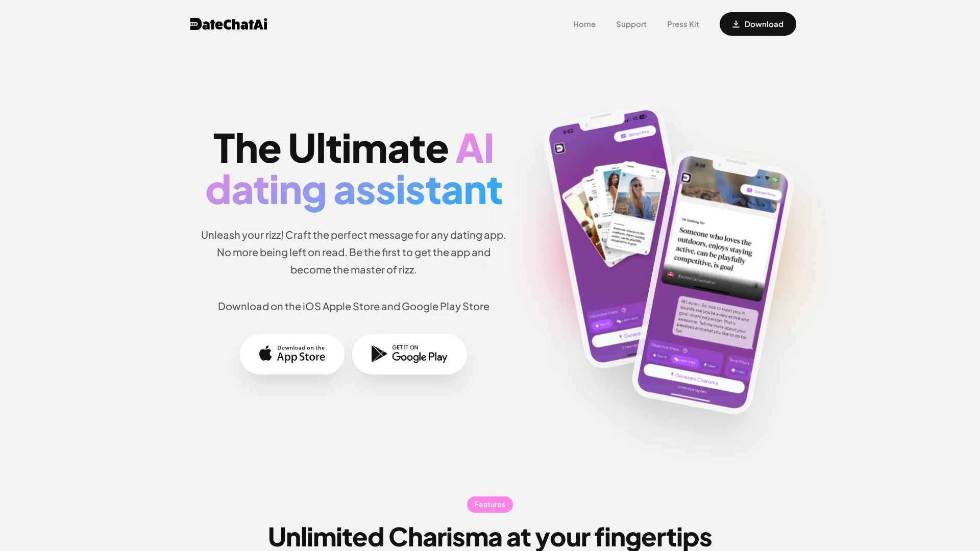 datechatai homepage