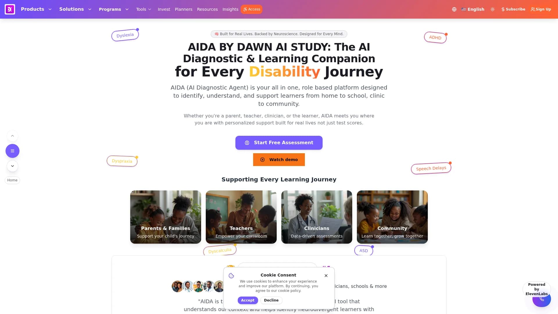 dawn homepage