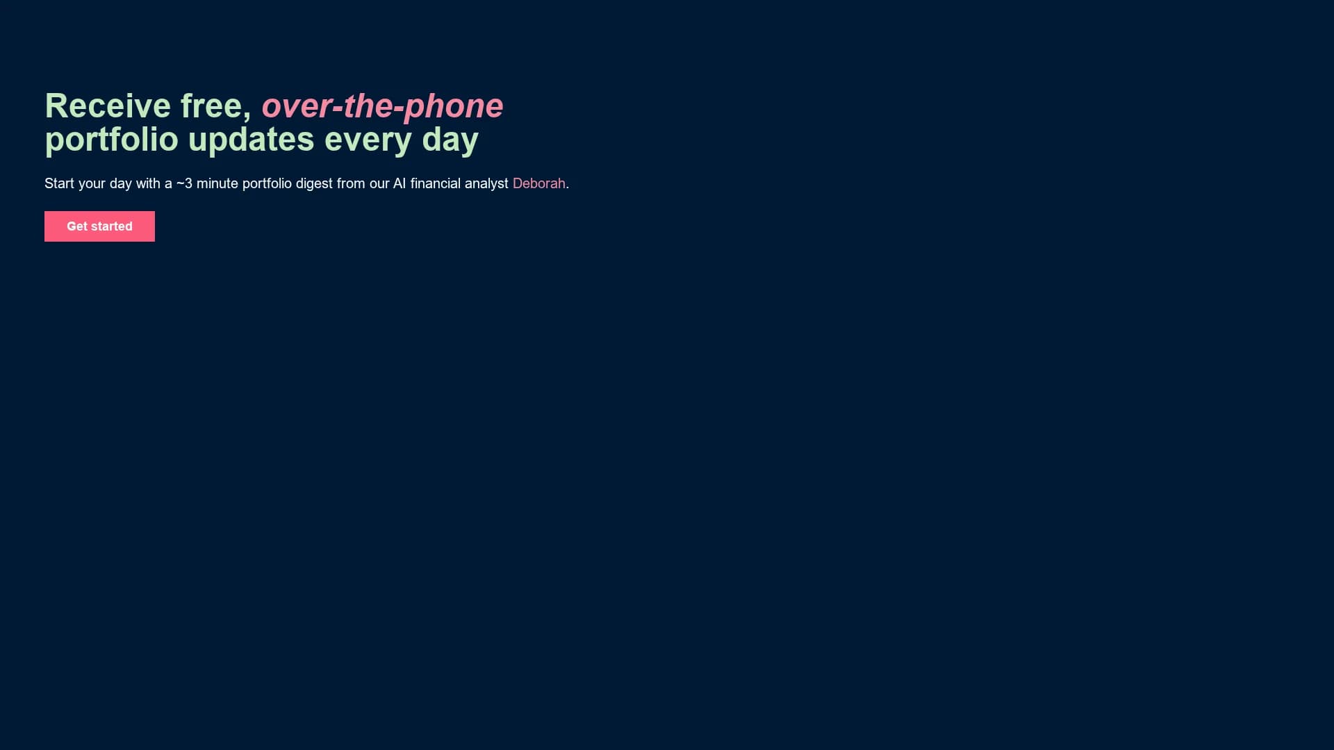 deborah homepage