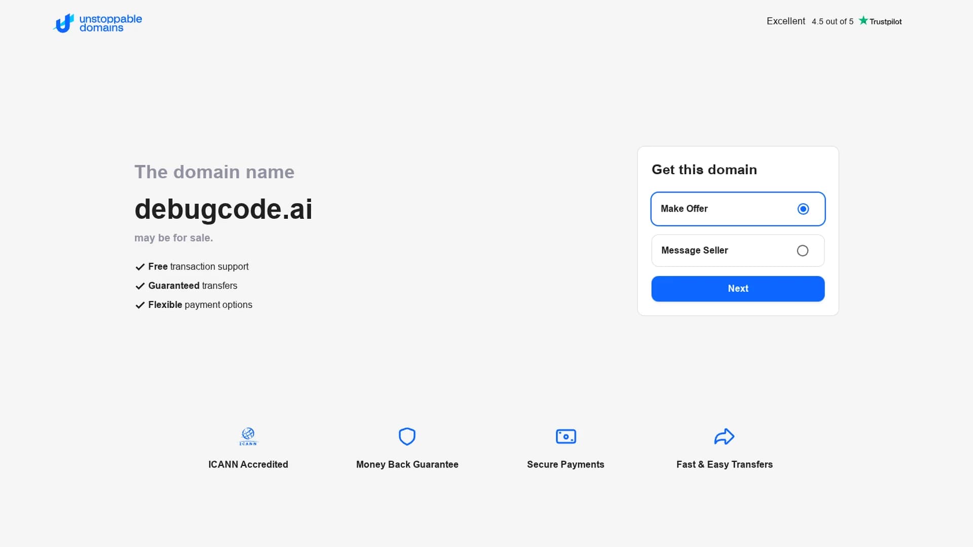 debugcode-ai homepage