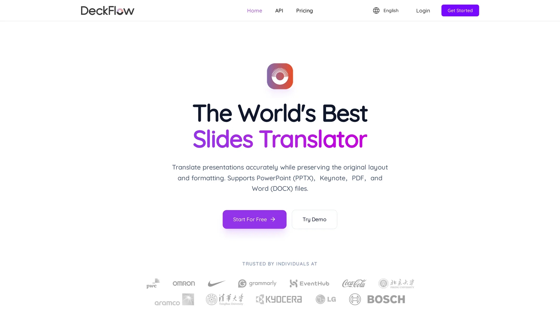 deckflow-ppt-translator homepage