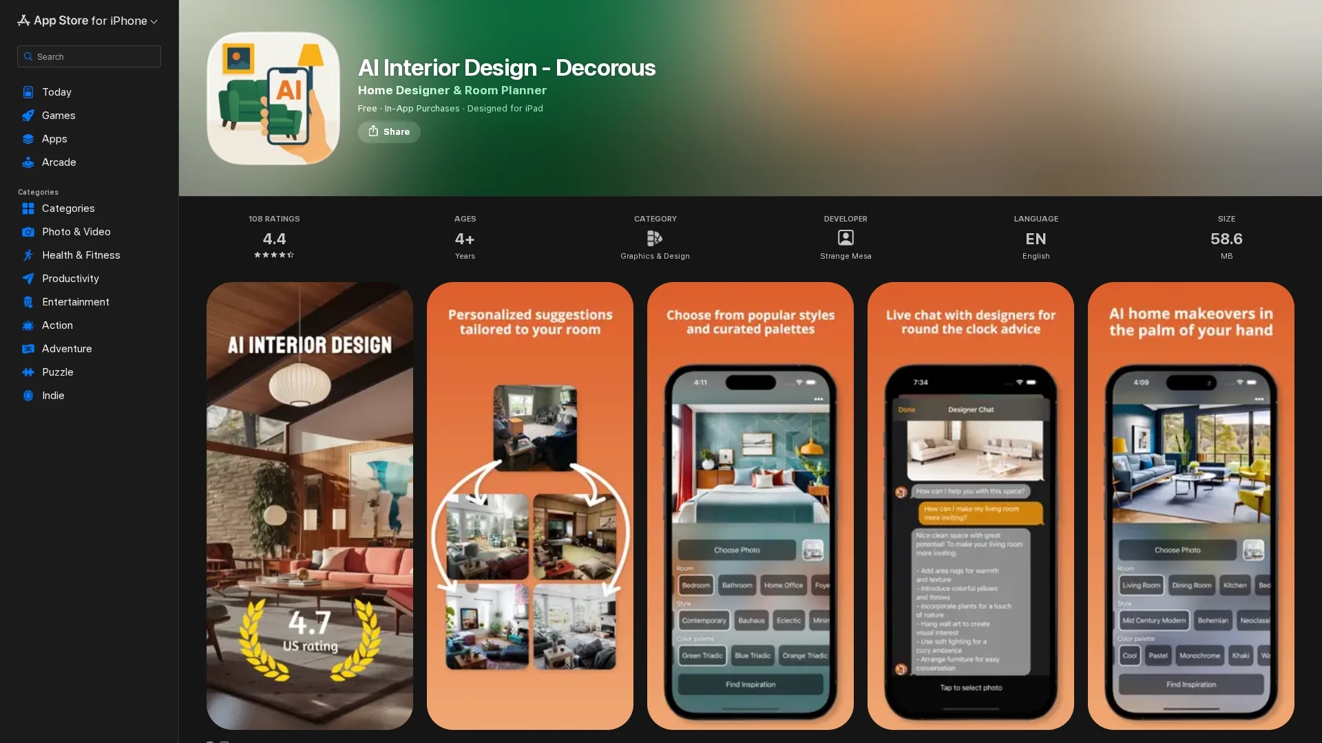 decorous homepage