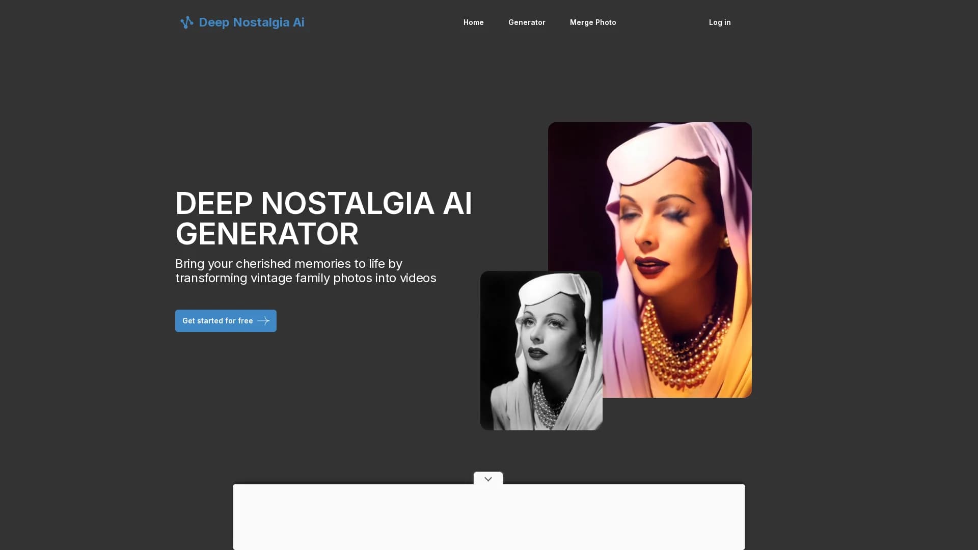 deep-nostalgiaai homepage