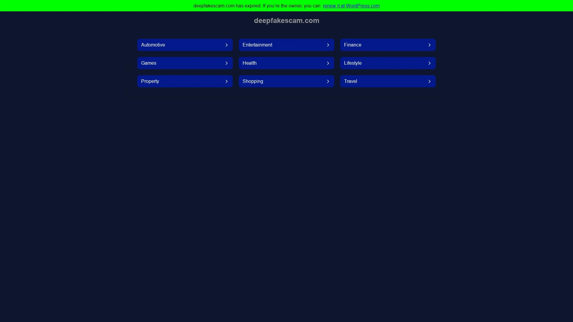 deepfakescam homepage
