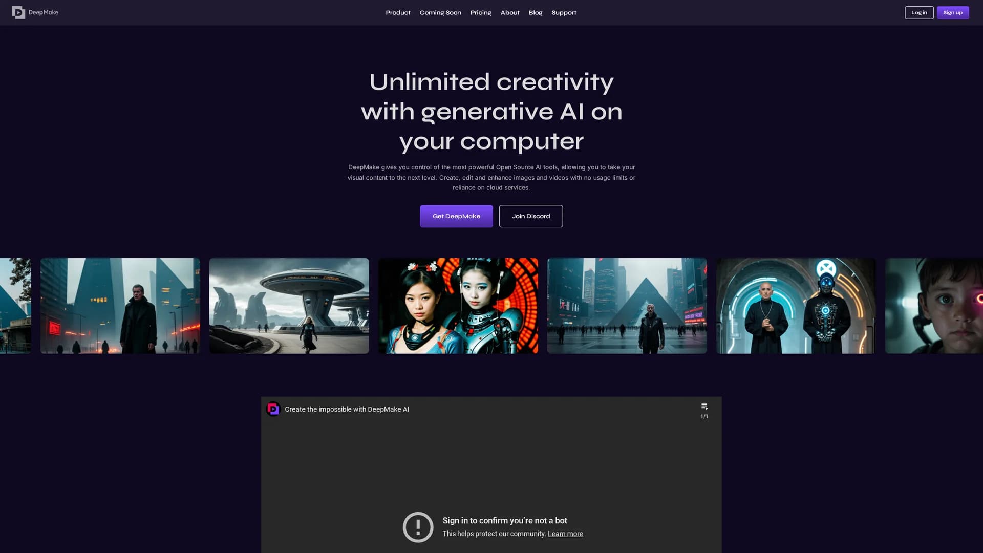 deepmake homepage