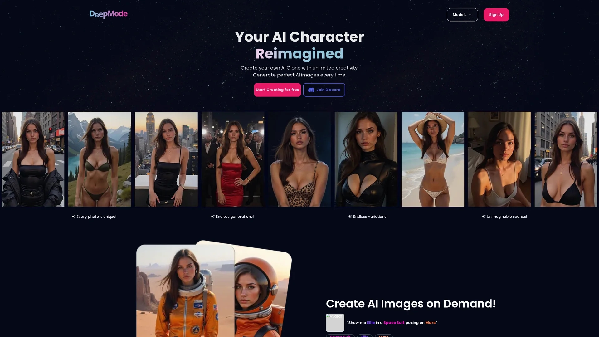 deepmode homepage