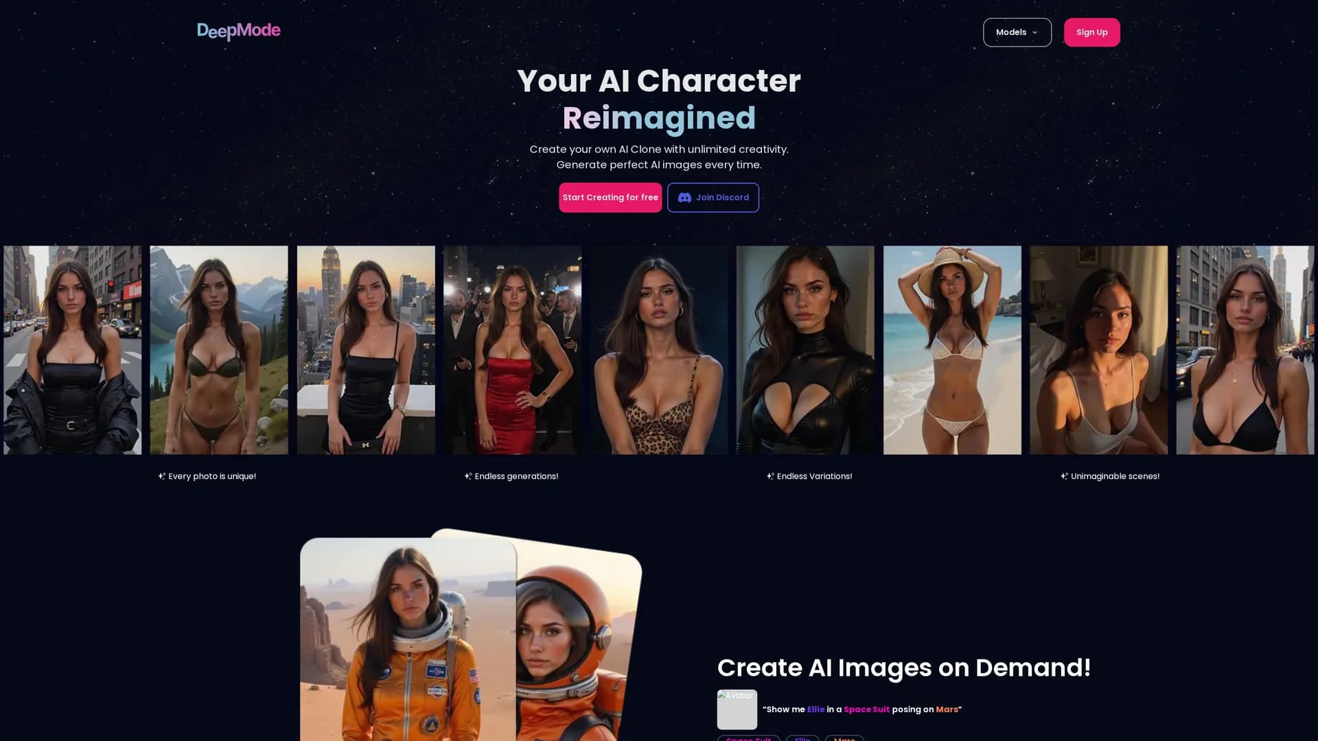 deepmode homepage