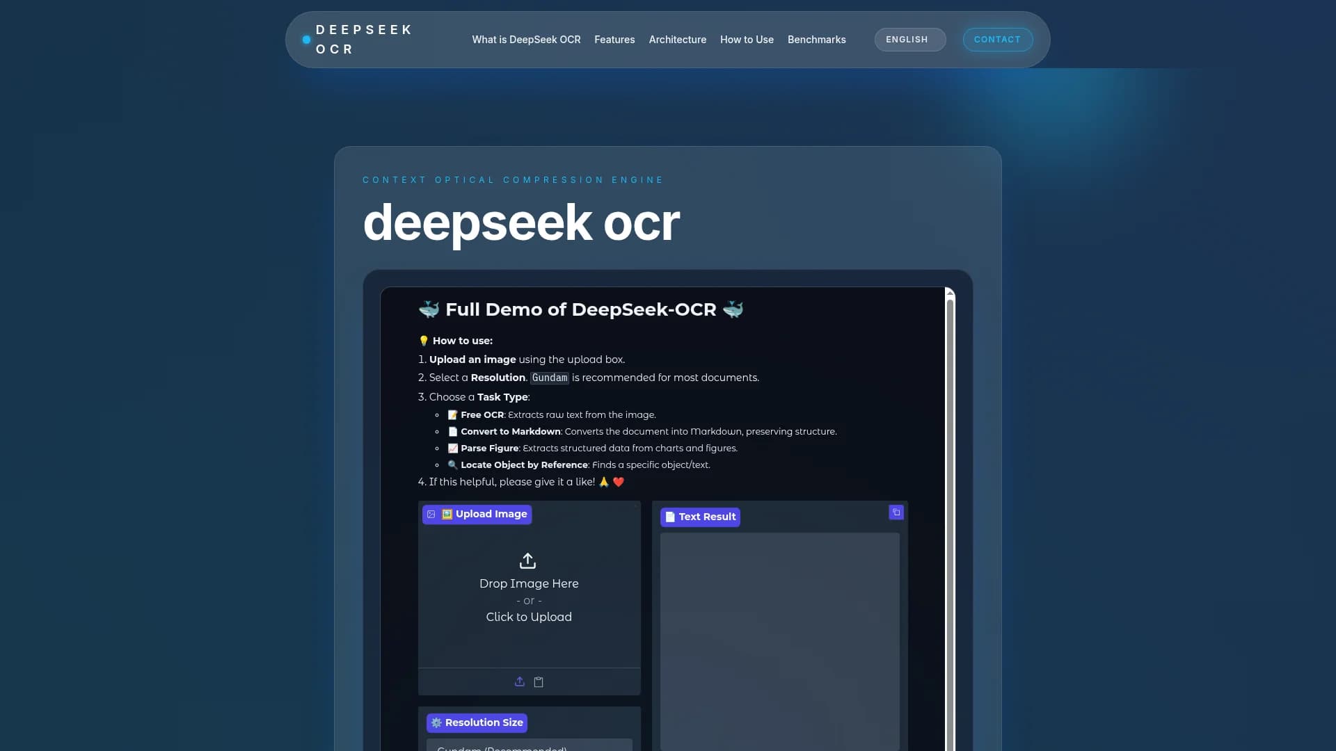 deepseekocr-io homepage