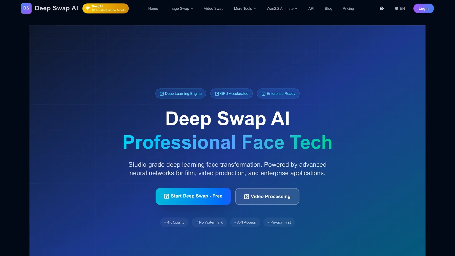 deepswapai-com homepage