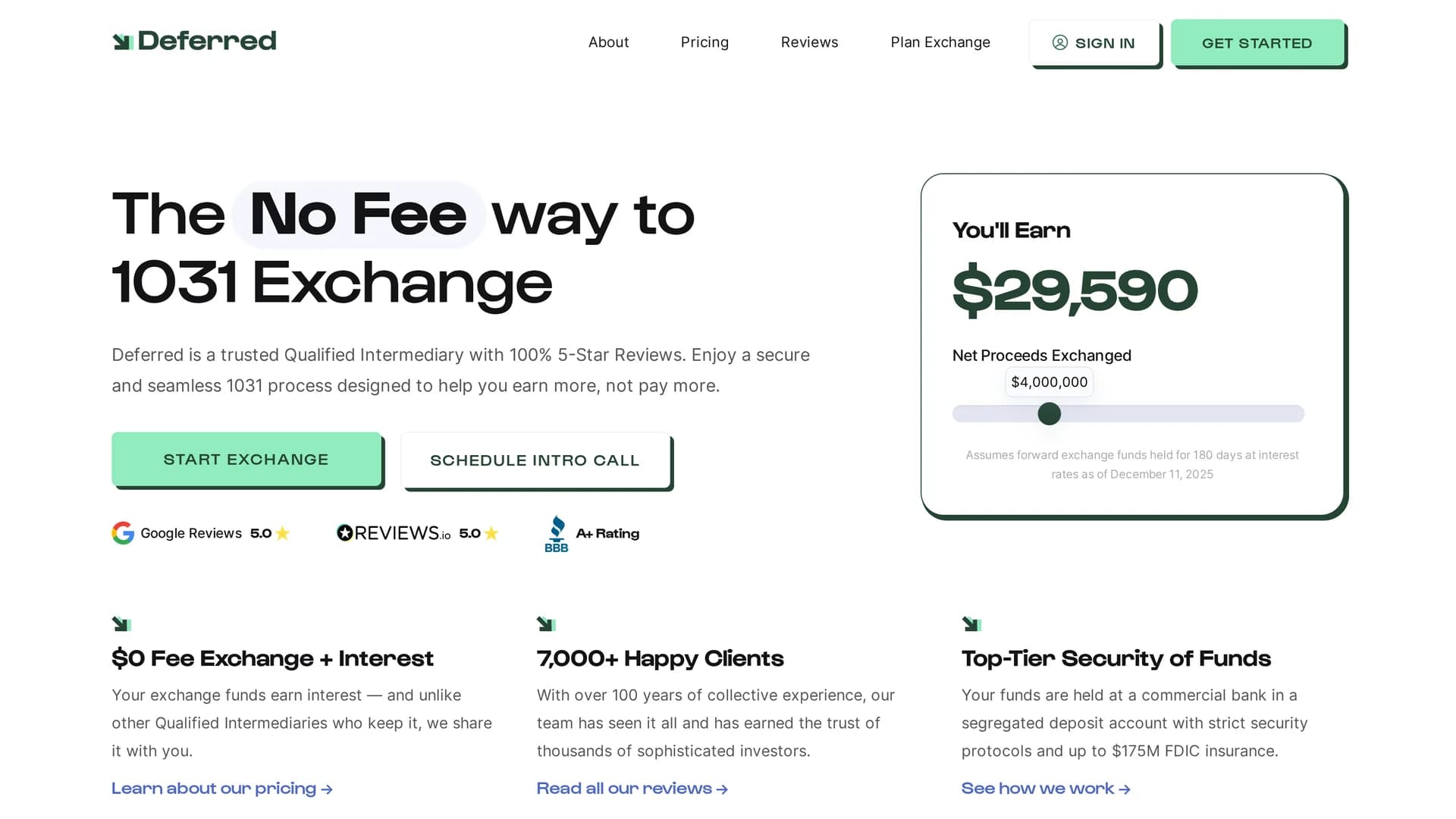 deferred homepage