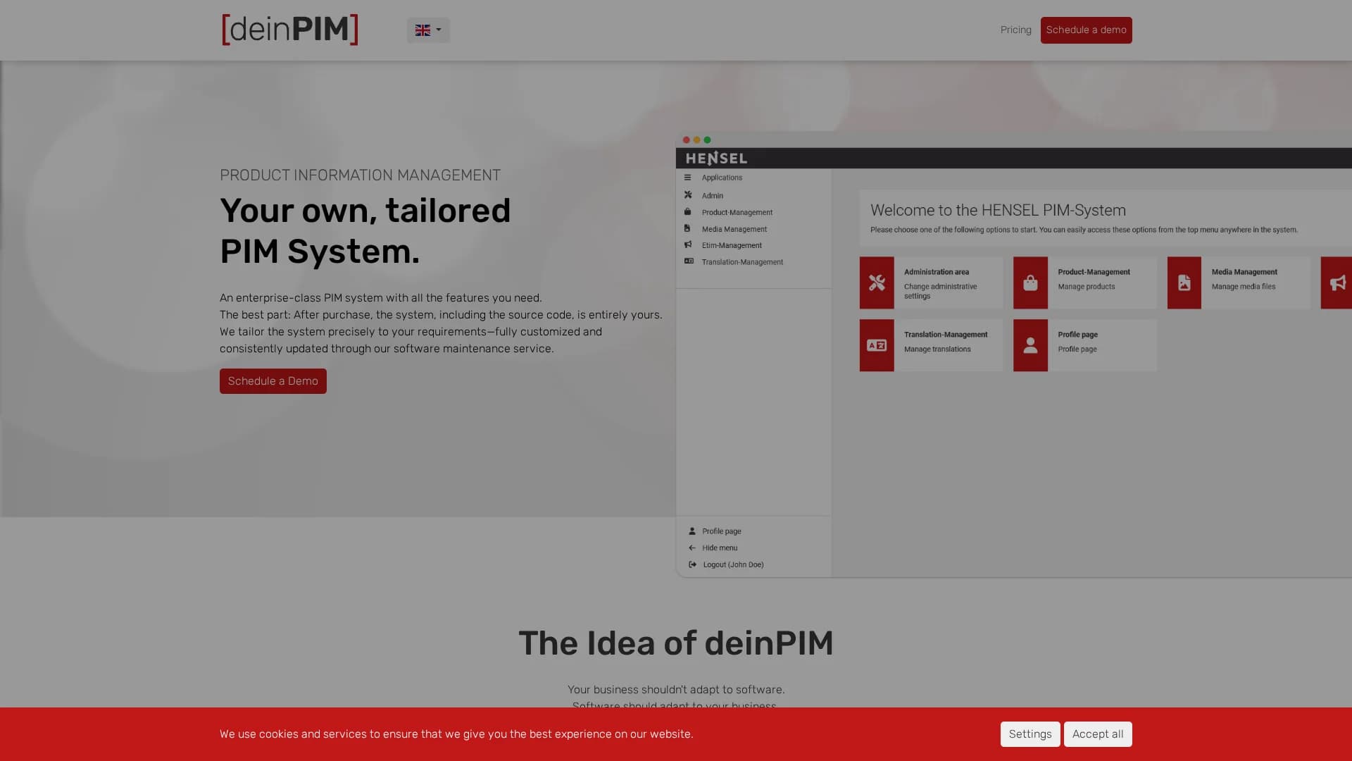 deinpim homepage