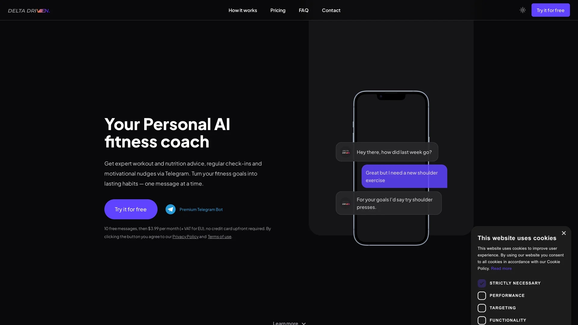 delta-driven homepage