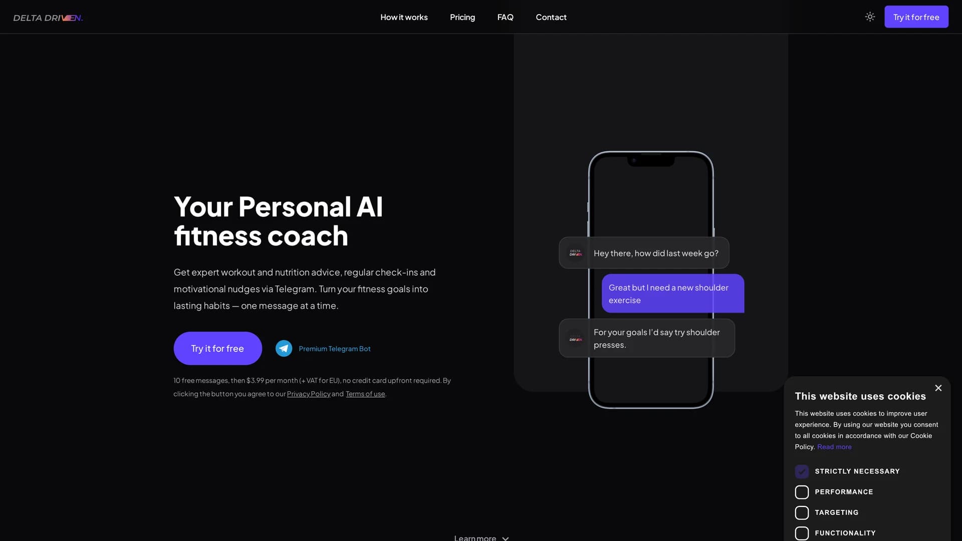 delta-driven homepage
