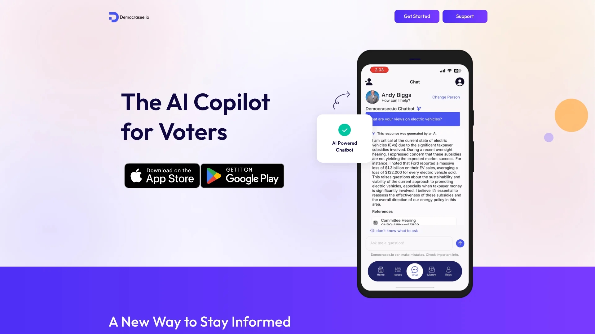 democrasee-io homepage