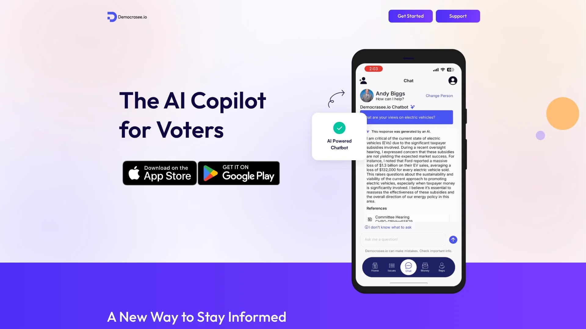 democrasee-io homepage