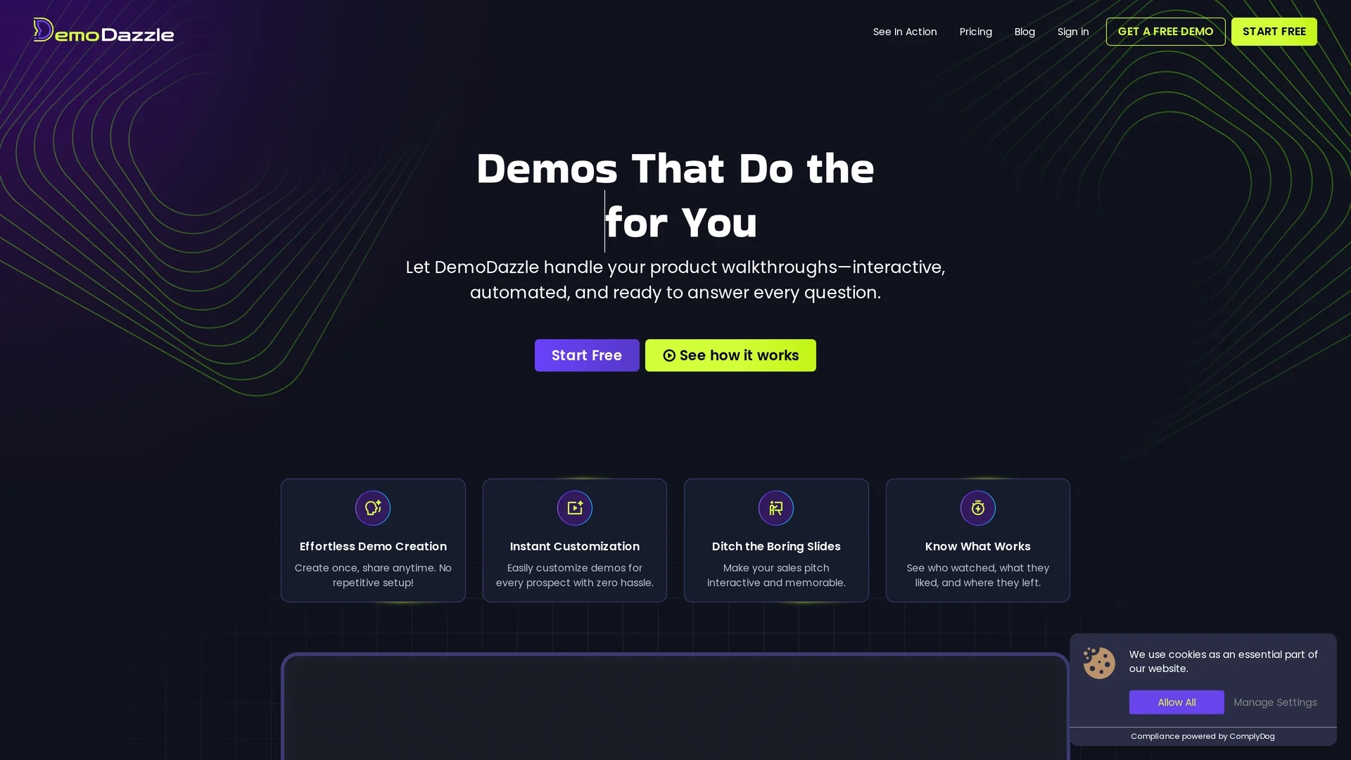 demodazzle homepage