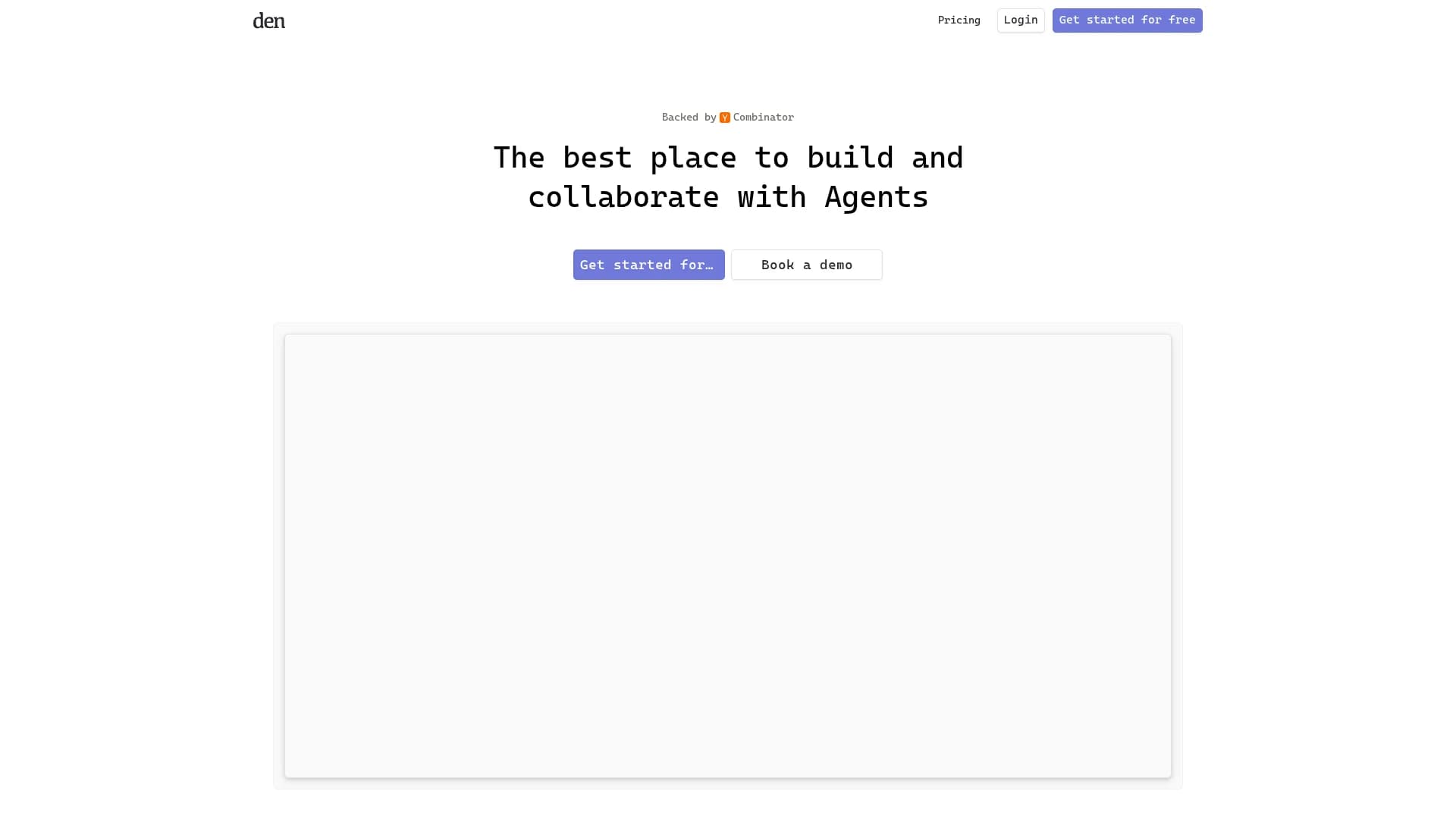 den homepage